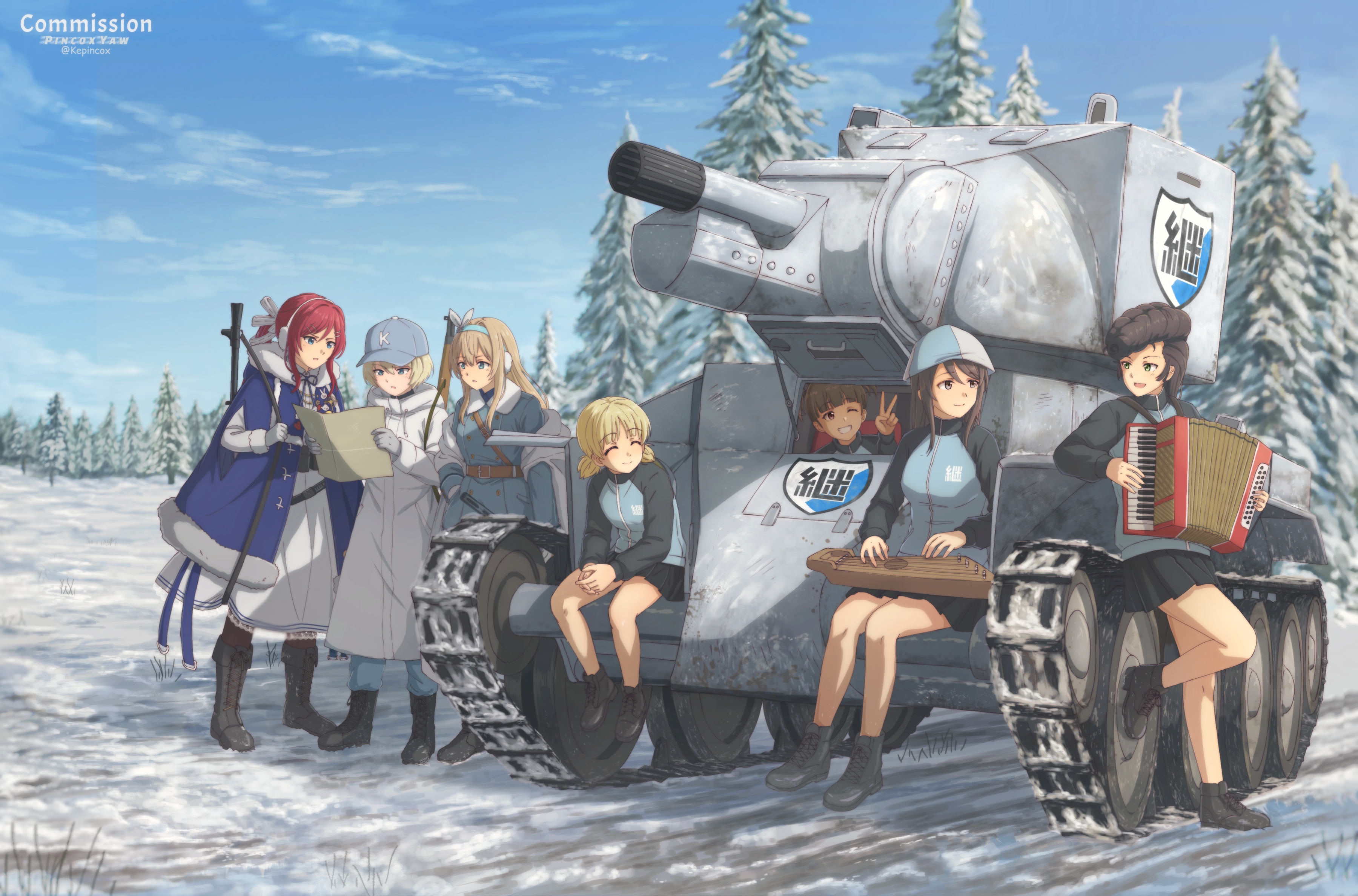 Aki (Girls Und Panzer) Rule 34 Image