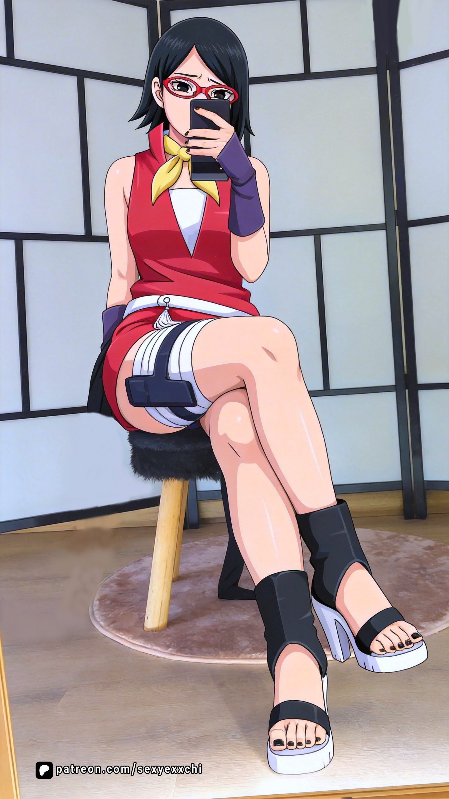 Uchiha Sarada (Boruto: Naruto Next Generations) Rule 34 Image
