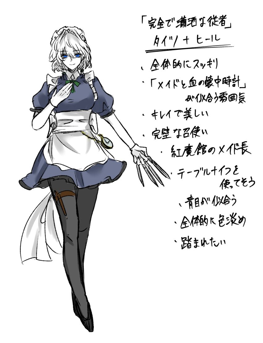 Izayoi Sakuya (Touhou) Rule 34 Image