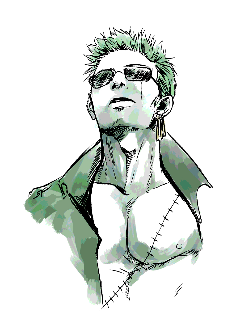 Roronoa Zoro (One Piece) Rule 34 Image