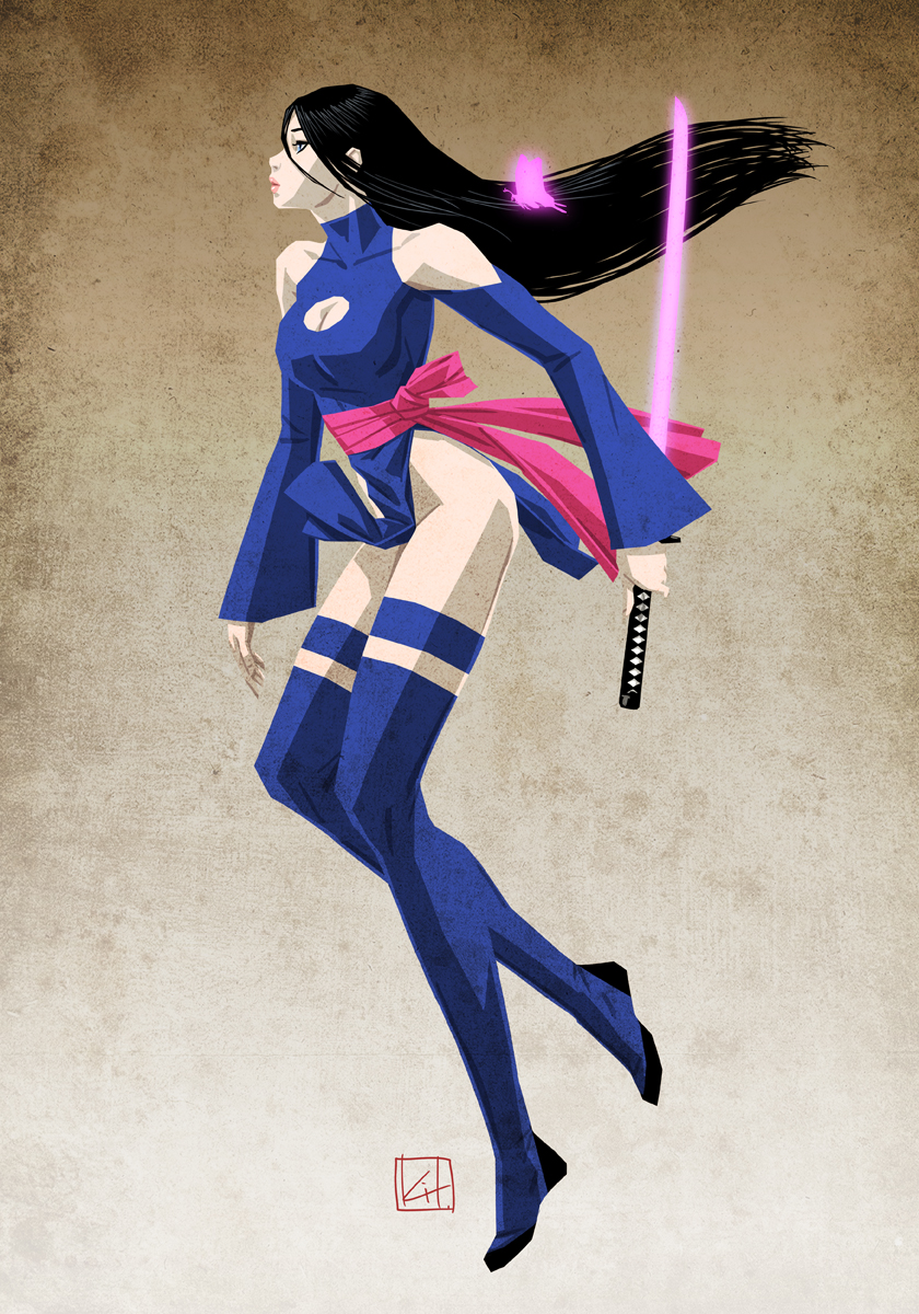 Psylocke (Marvel) Rule 34 Image