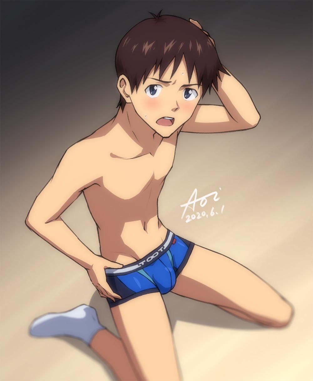 Ikari Shinji (Neon Genesis Evangelion) Rule 34 Image