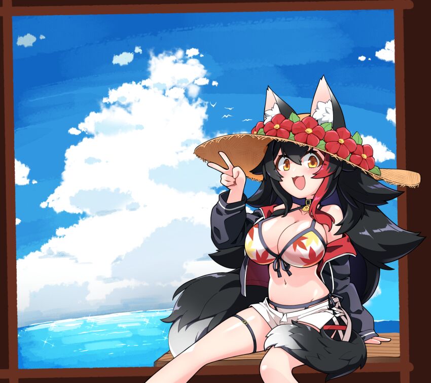 Ookami Mio (Bikini Day) Rule 34 Image