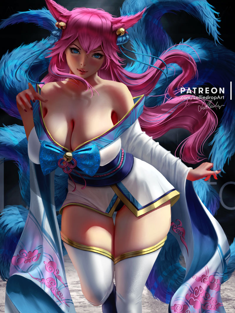 Spirit Blossom Ahri (League Of Legends) Rule 34 Image