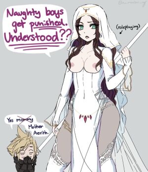 Aerith Gainsborough (Ancient Festival Garb) Rule 34 Image