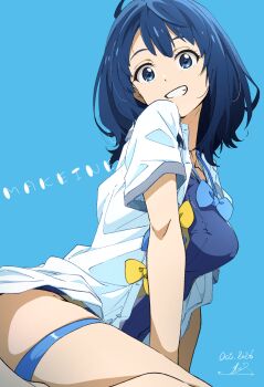 Blue Background Rule 34 Image