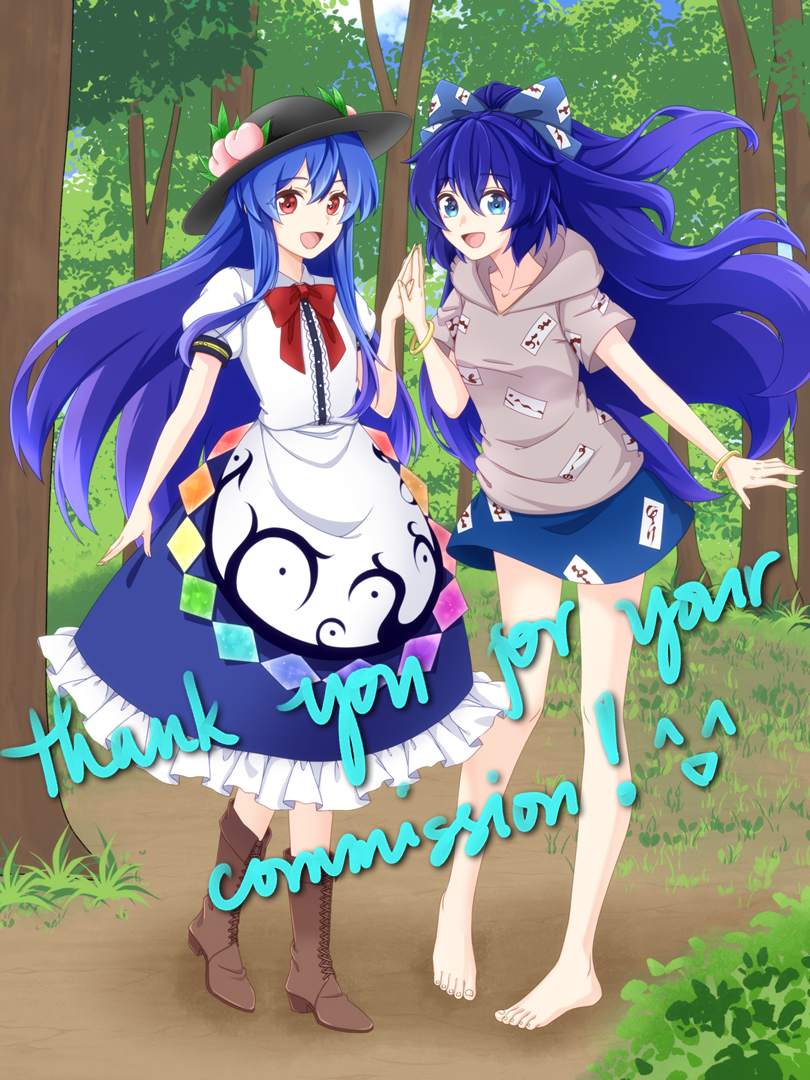 Hinanawi Tenshi (Touhou) Rule 34 Image