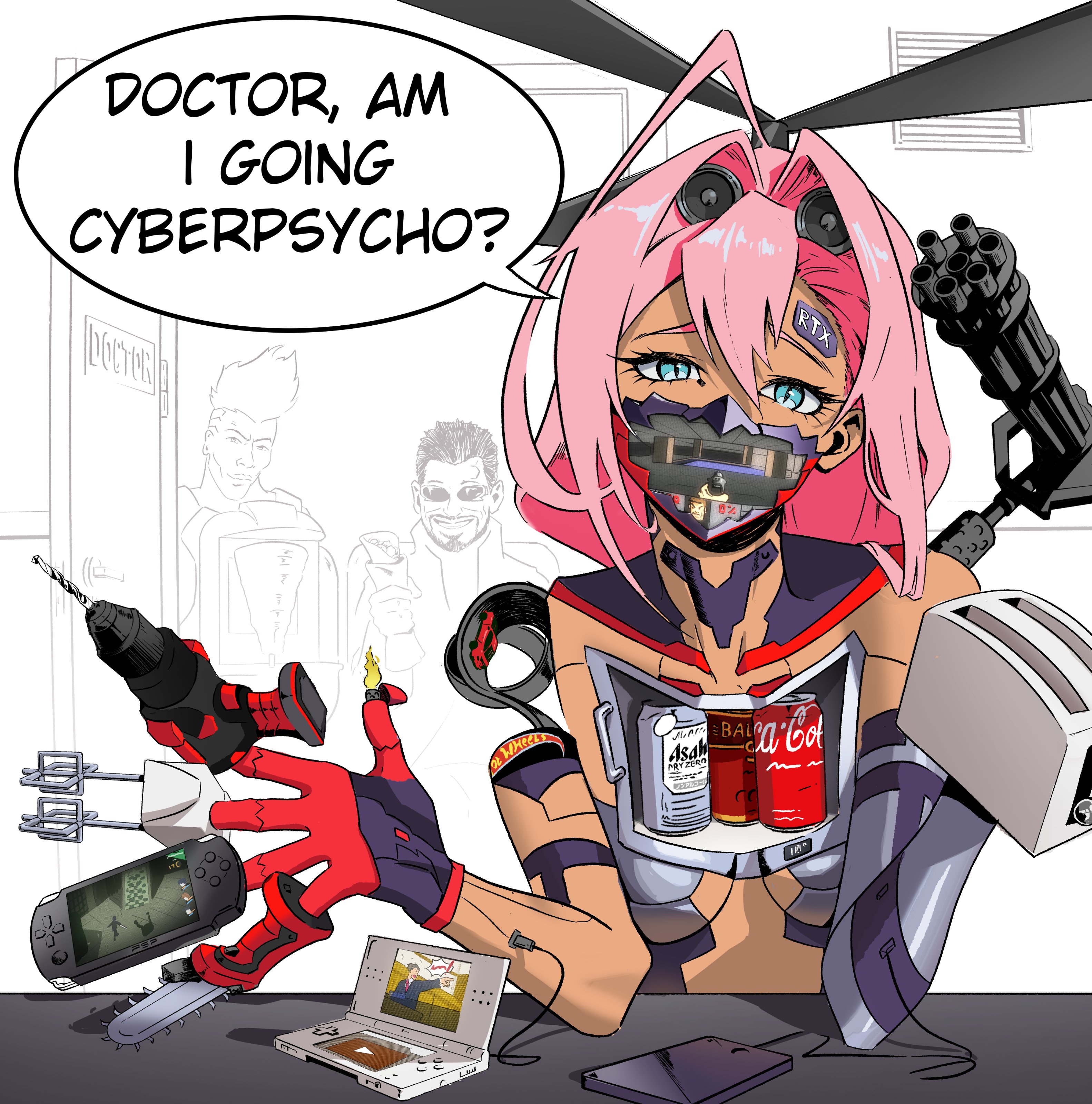 Adam Jensen (Cyberpunk: Edgerunners) Rule 34 Image