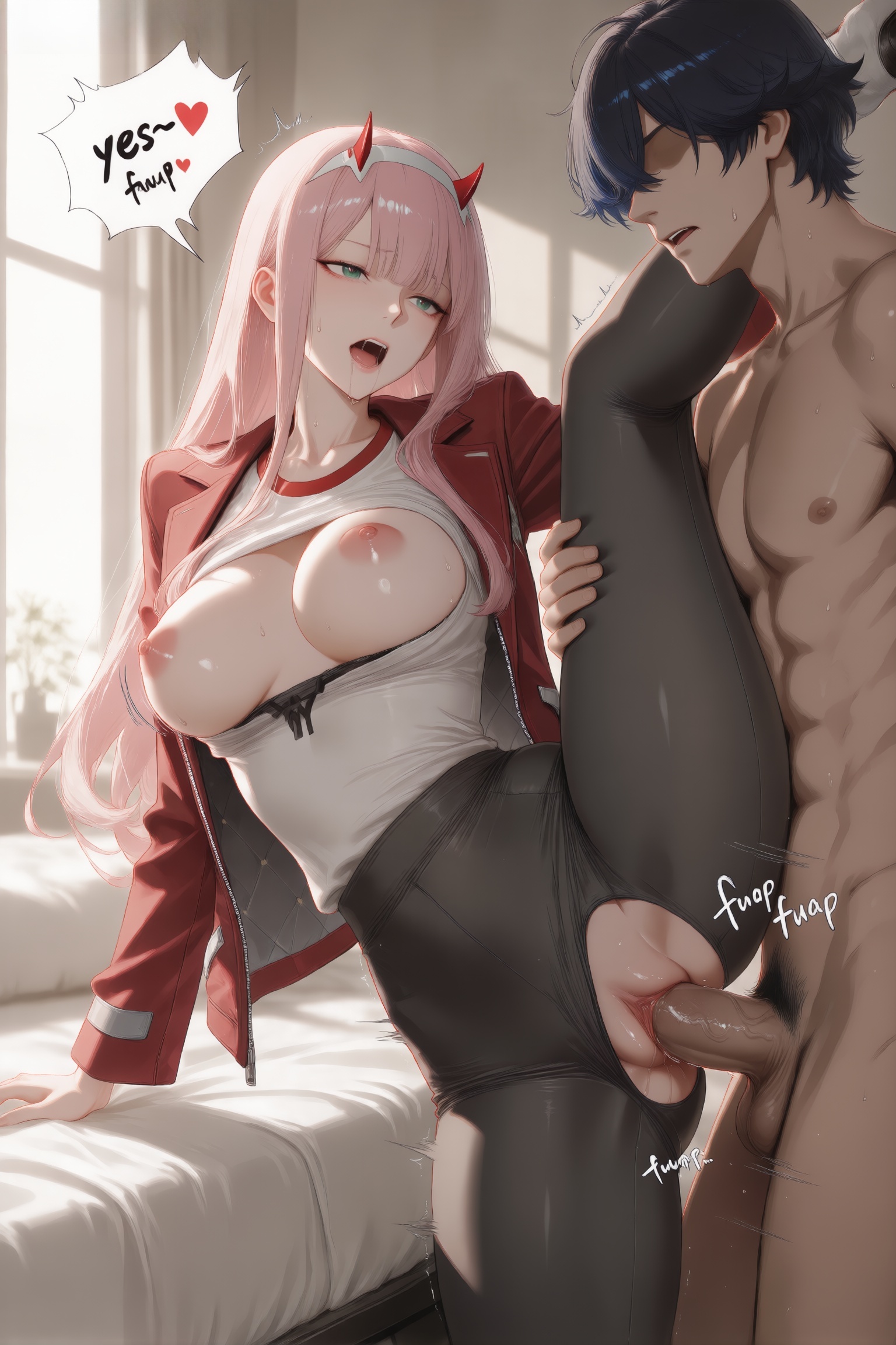 Zero Two (Darling In The Franxx) Rule 34 Image