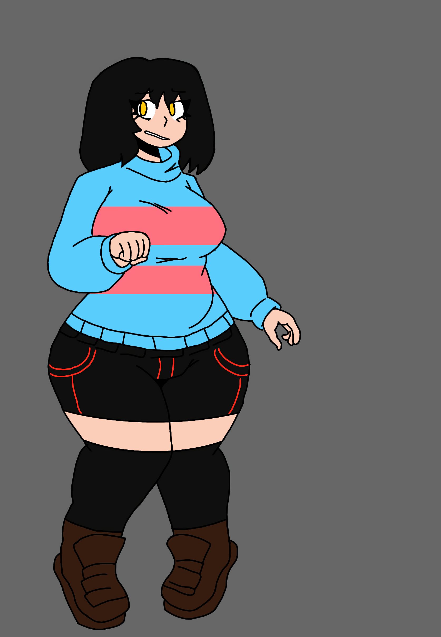 Female Frisk (Undertale) Rule 34 Image