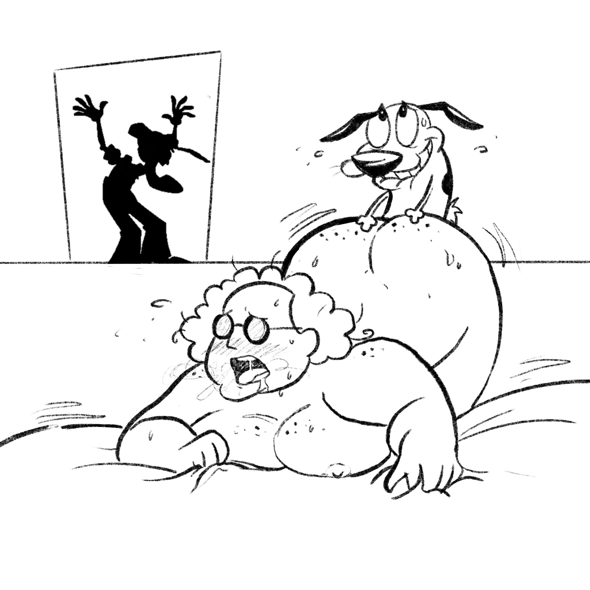 Courage The Cowardly Dog (Character) Rule 34 Image