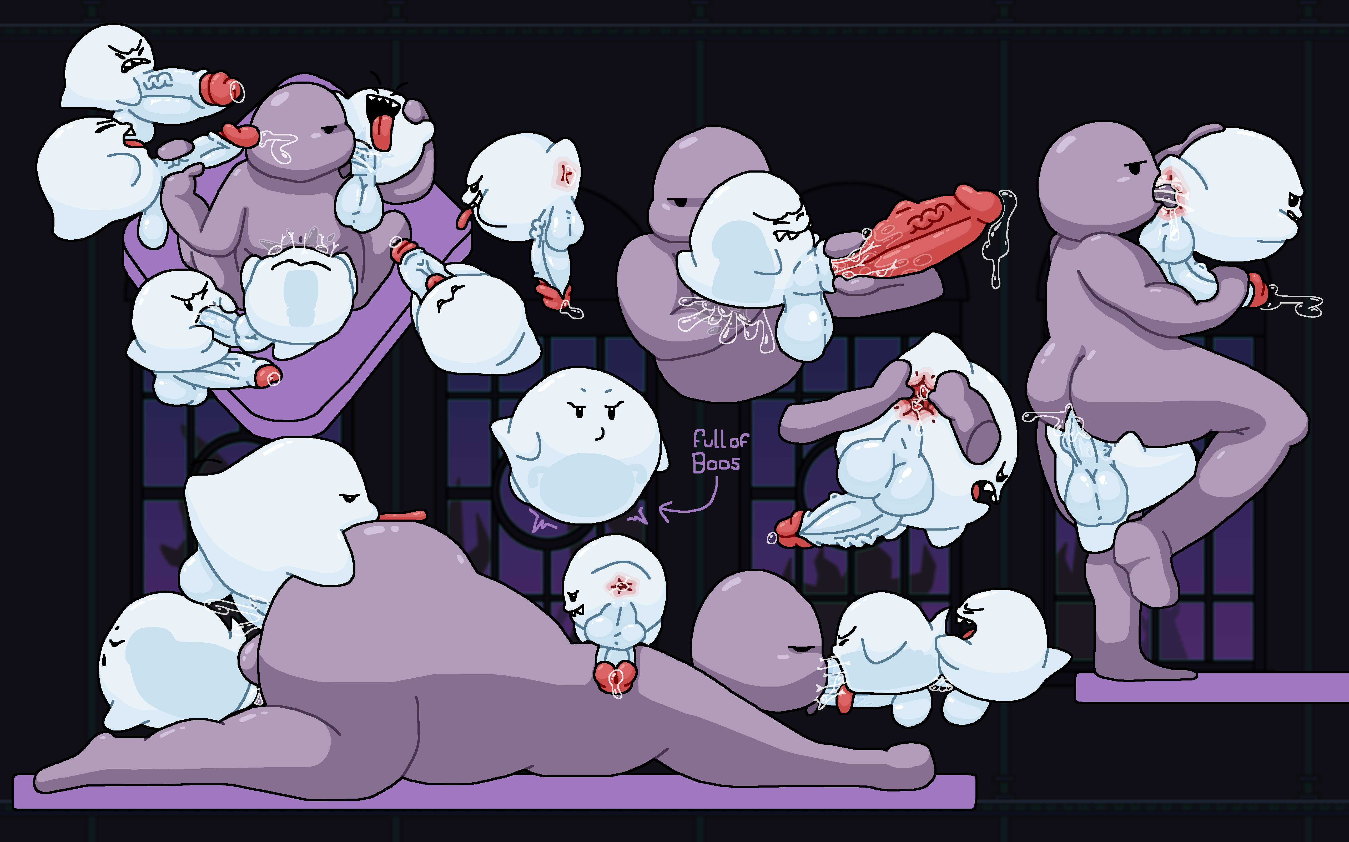 Boo (Mario) Rule 34 Image