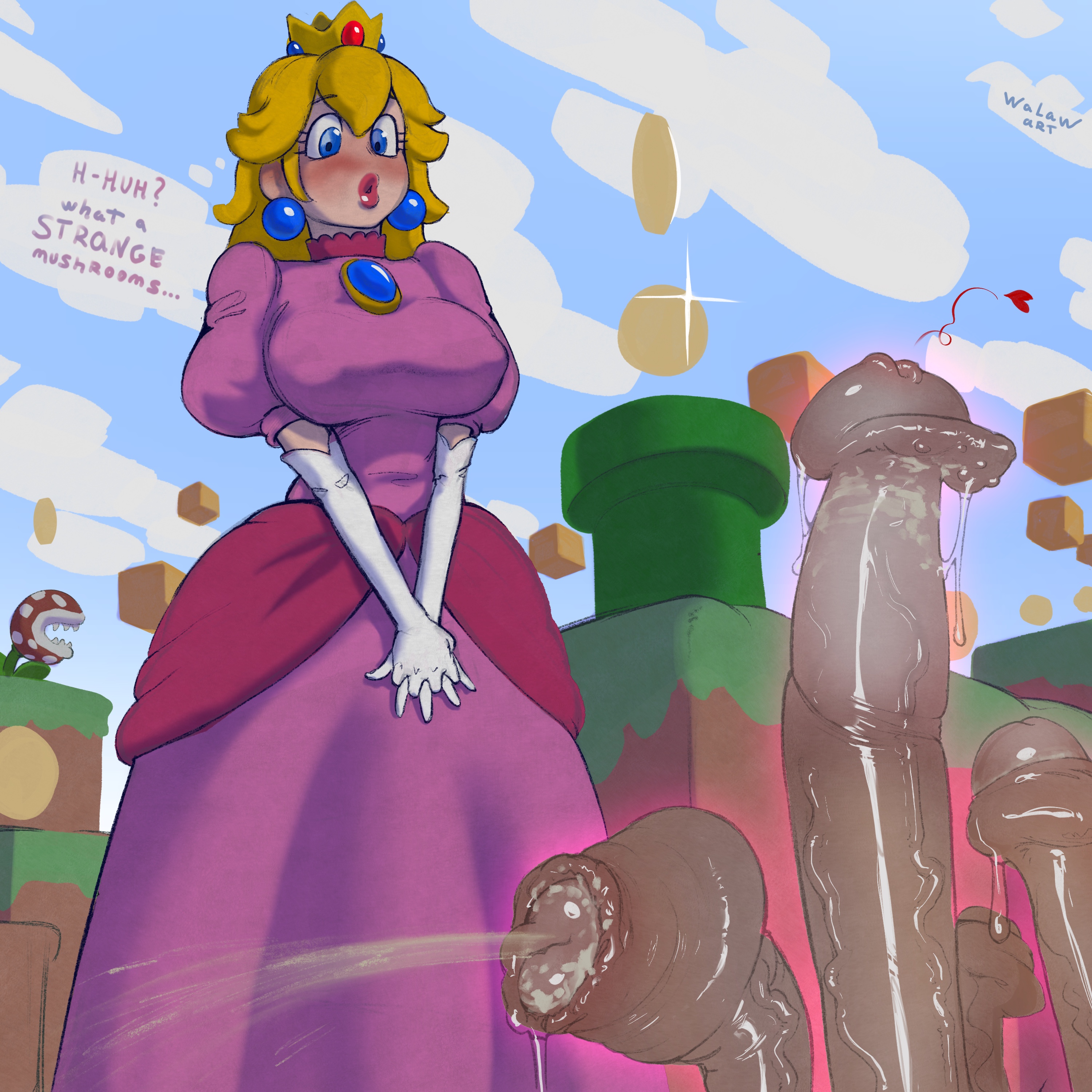 Princess Peach (Mario (Series)) Rule 34 Image