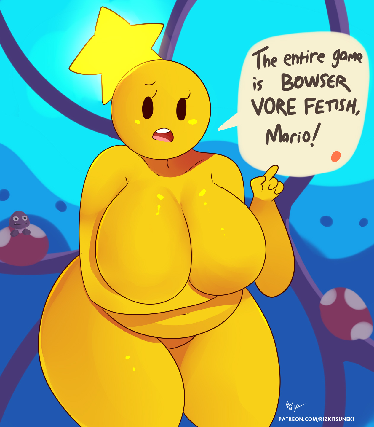 Goomba (Mario Pissing) Rule 34 Image