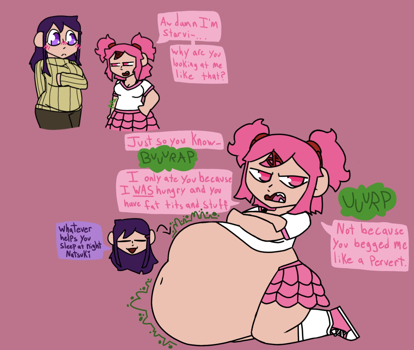 Natsuki (Doki Doki Literature Club) Rule 34 Image