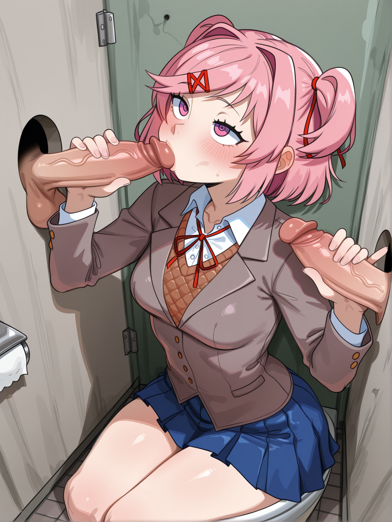 Natsuki (Doki Doki Literature Club) Rule 34 Image