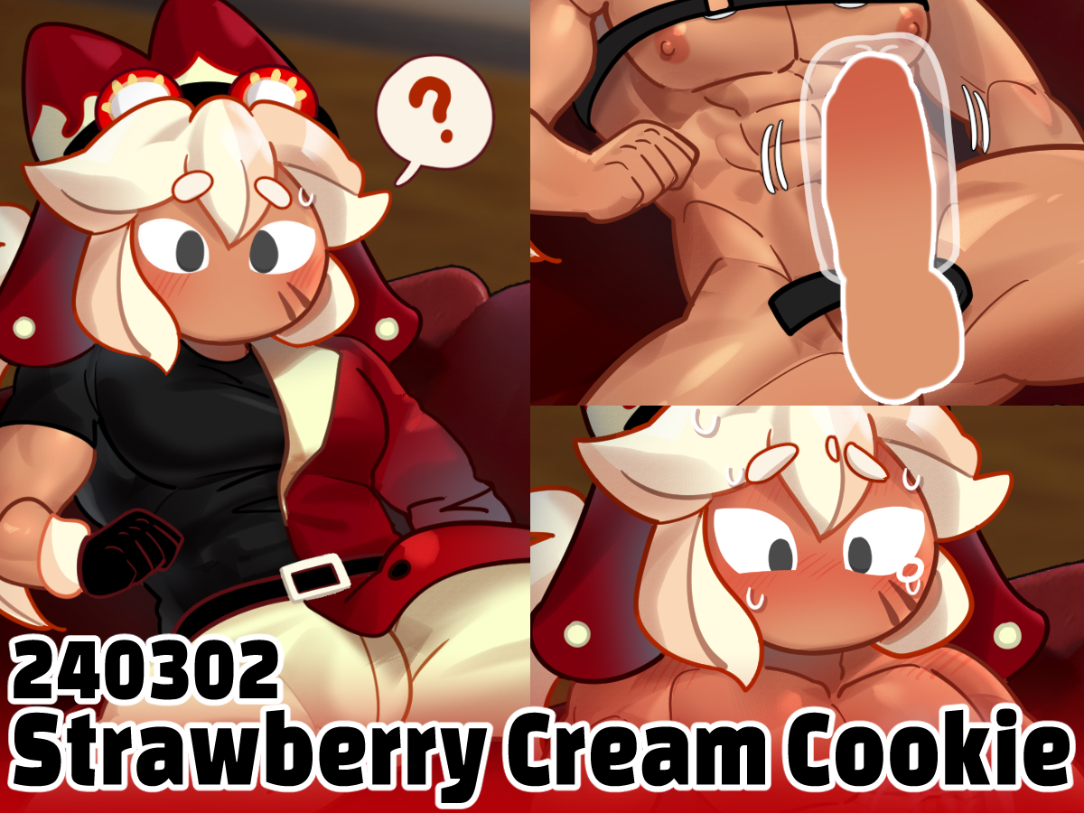 Strawberry Cream Cookie (Cookie Run) Rule 34 Image