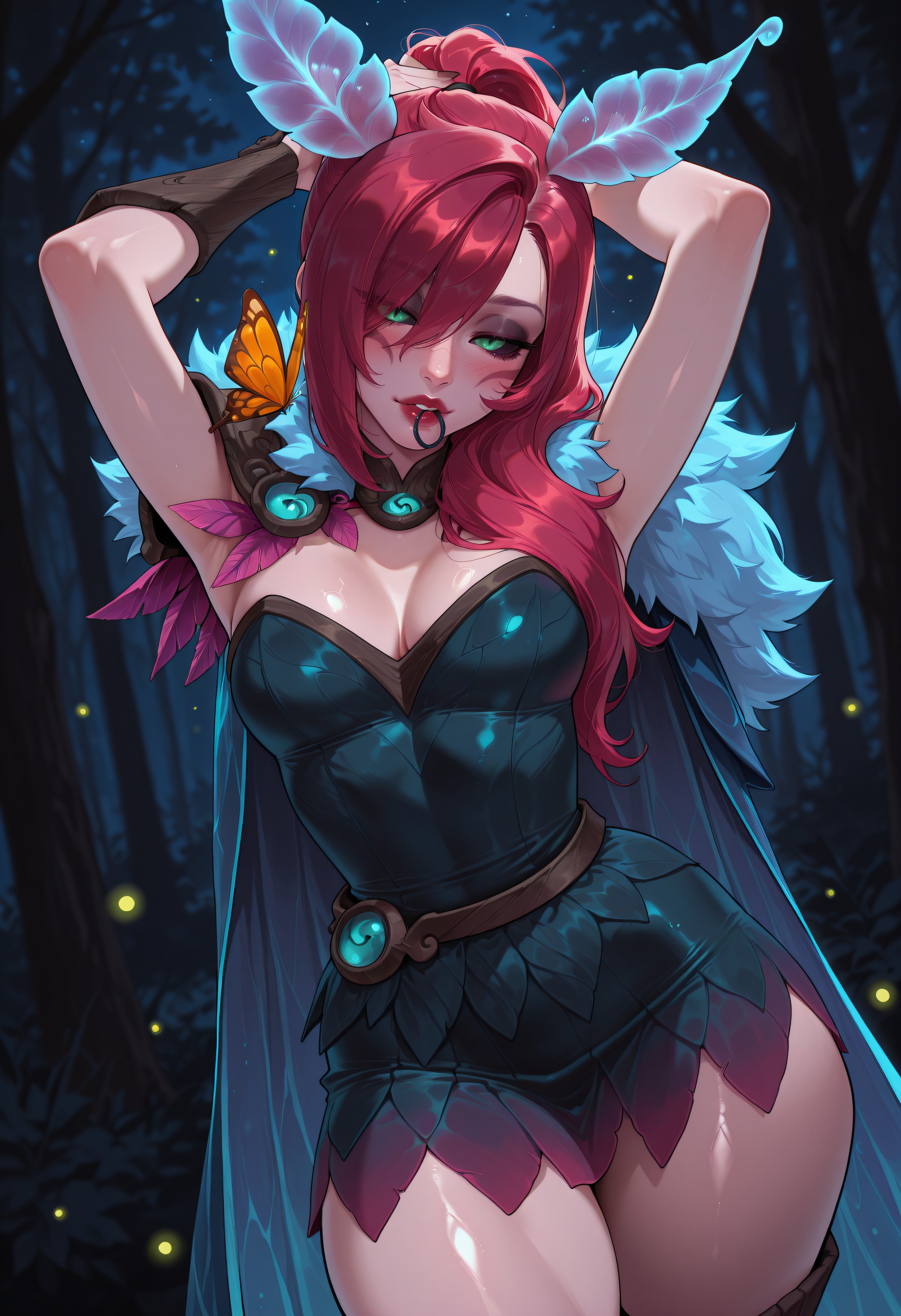 Elderwood Xayah (League Of Legends) Rule 34 Image