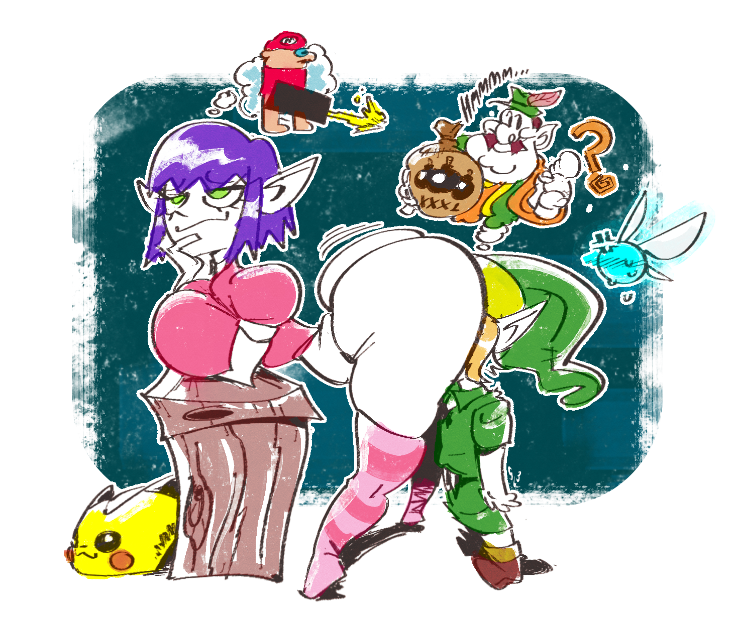 Bombchu Lady (The Legend Of Zelda) Rule 34 Image