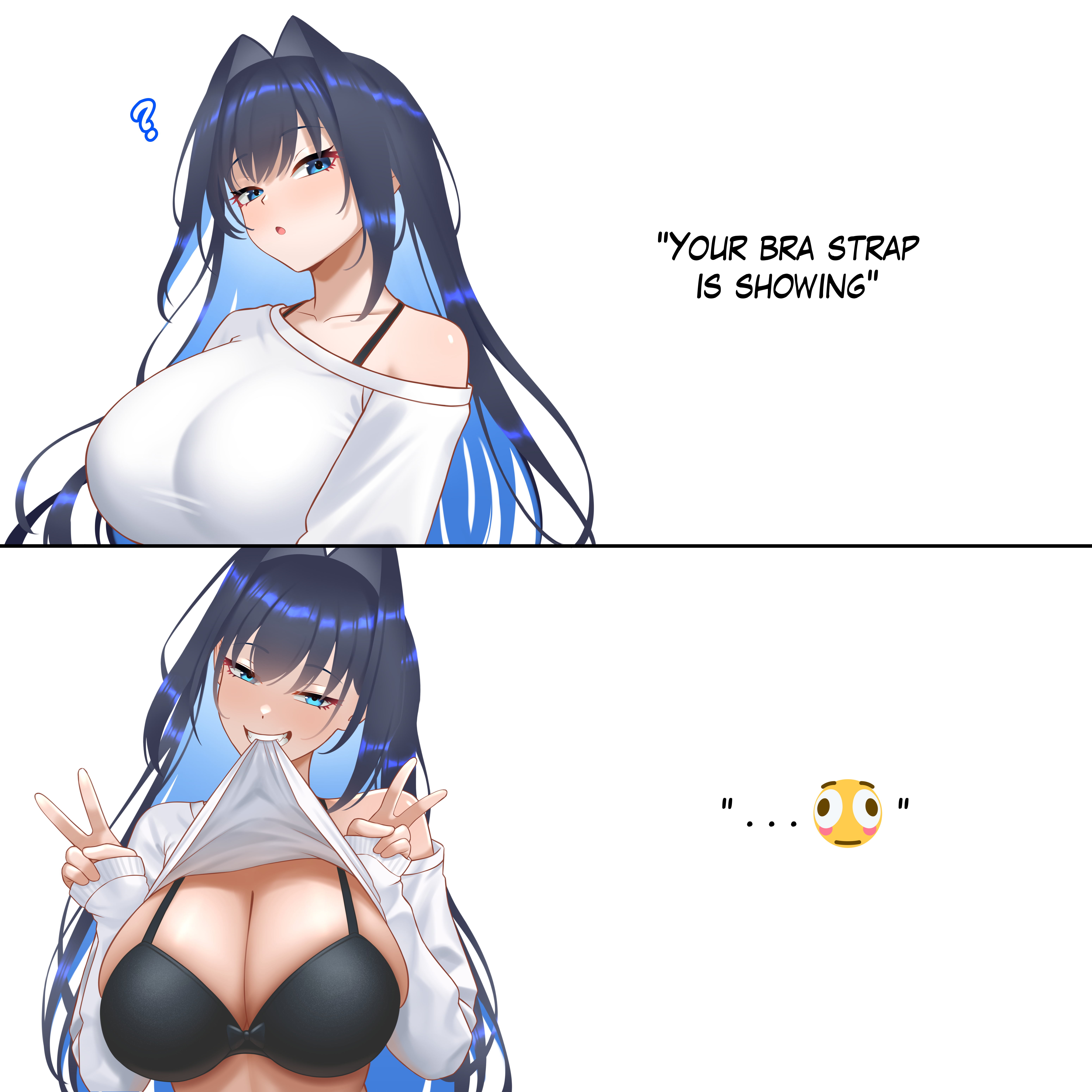 Bra Strap Is Showing (Meme) Rule 34 Image