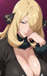 Cynthia (Pokemon) Rule 34 Image