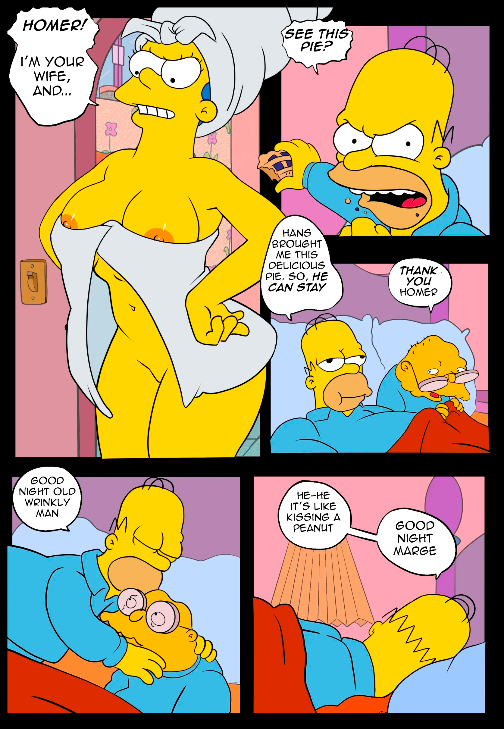 Homer Simpson (Hans Moleman) Rule 34 Image