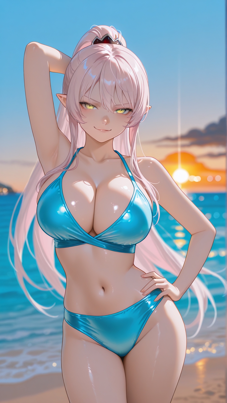 Ariane Glenys Lalatoya (Gaikotsu Kishi-Sama Tadaima Isekai E O Dekake-Chuu) Rule 34 Image