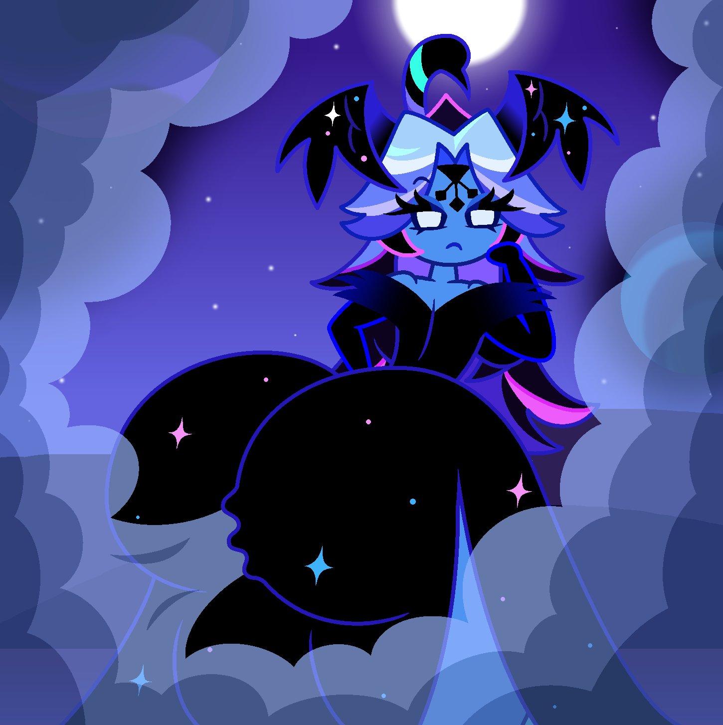 Black Sugar Swan Cookie (Cookie Run) Rule 34 Image