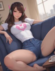 D.Va (Overwatch 2 Suit) Rule 34 Image