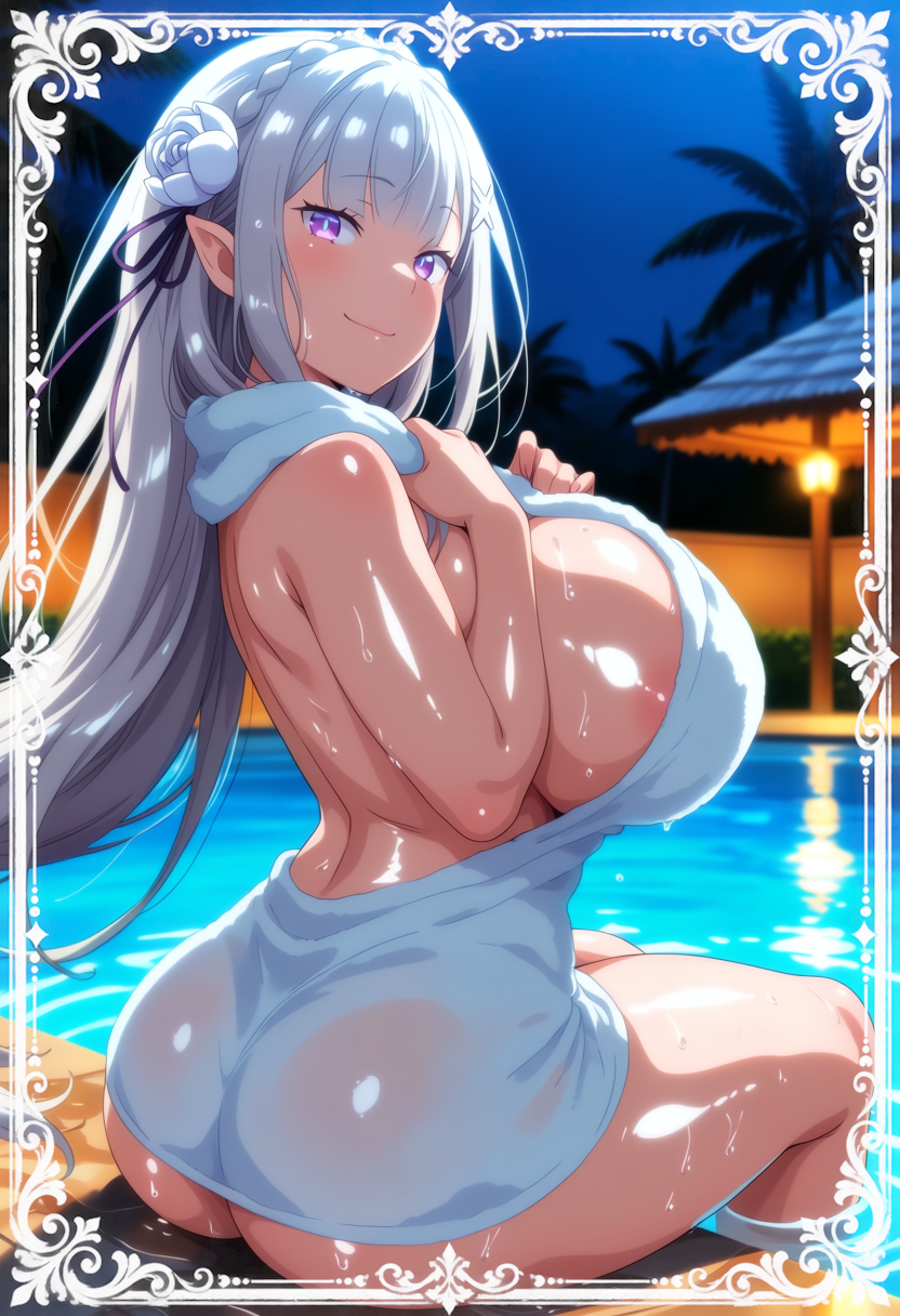 Emilia (Re:Zero) Rule 34 Image