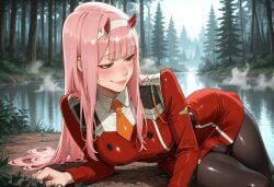 Zero Two (Darling In The Franxx) Rule 34 Image