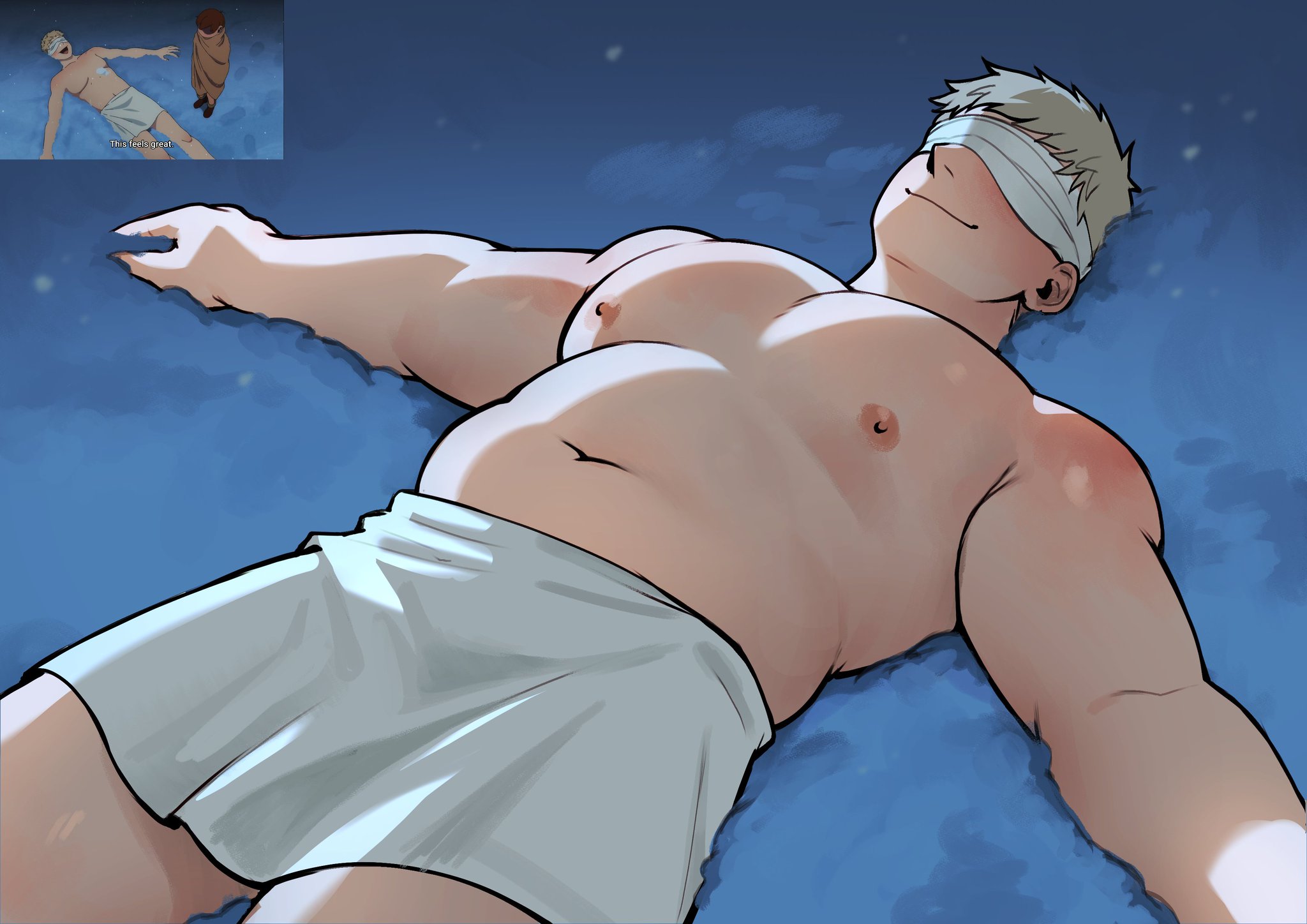 Blindfolded Male Rule 34 Image