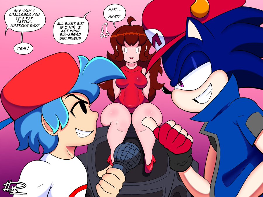 Boyfriend (Friday Night Funkin) Rule 34 Image