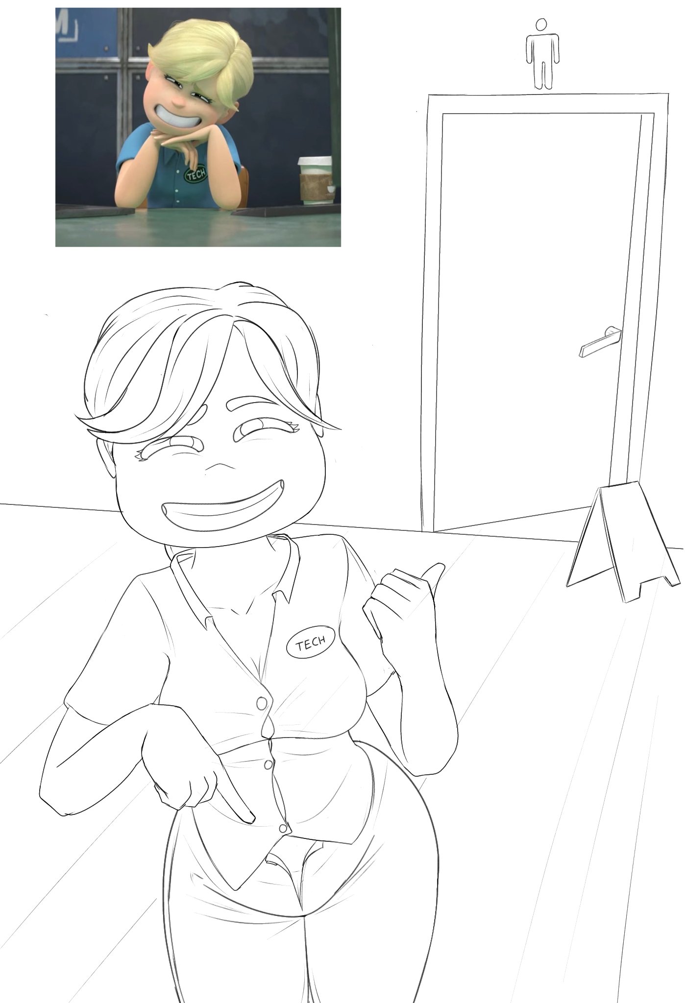Tech Team Girl (The Bad Guys 2) Rule 34 Image