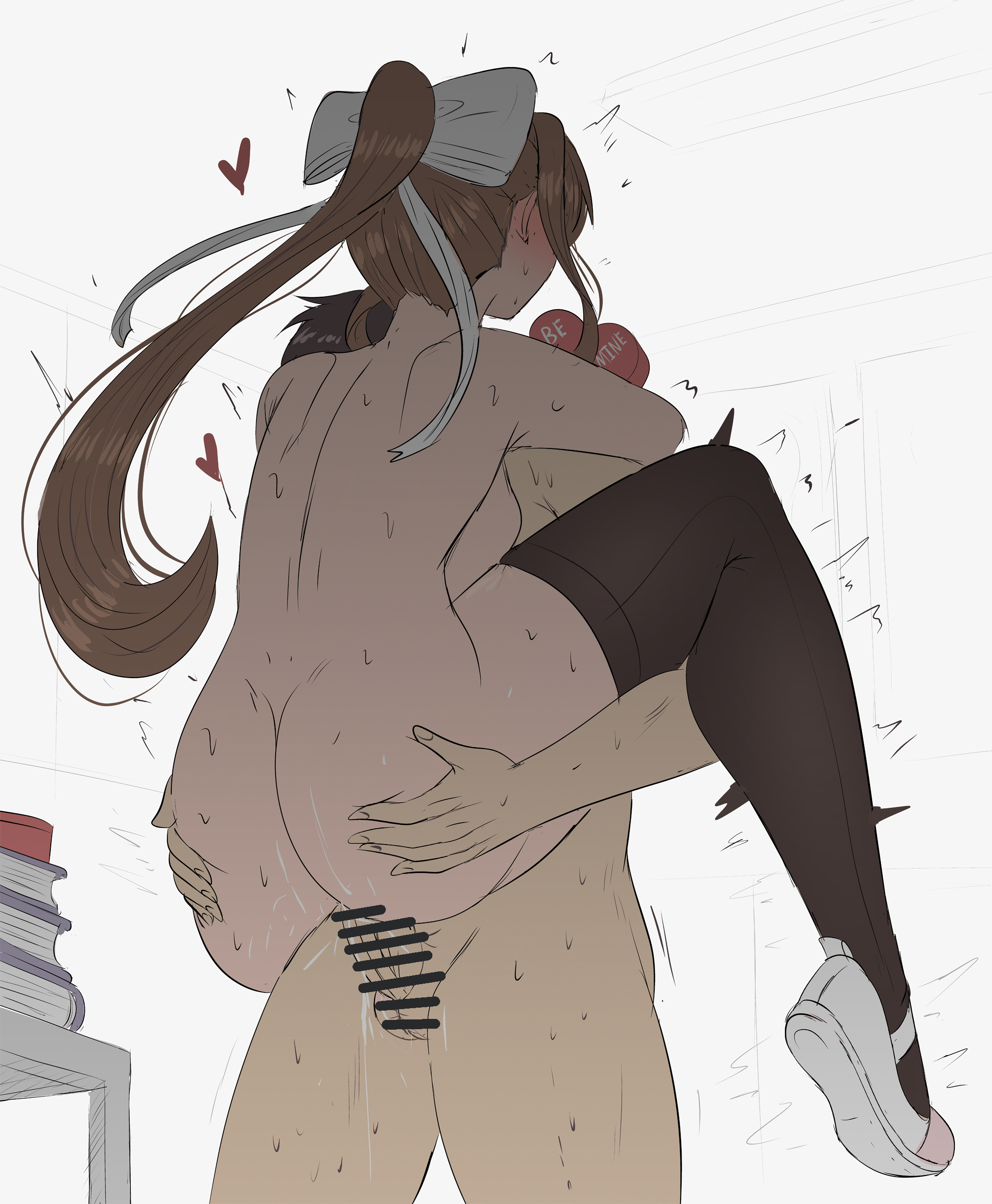 Monika (Doki Doki Literature Club) Rule 34 Image