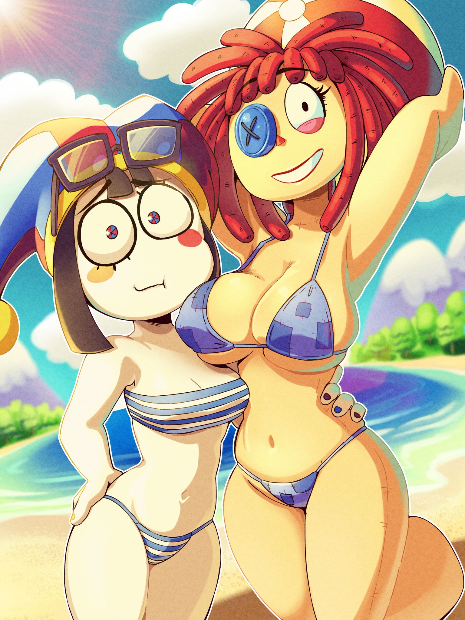 Pomni (Beach Outfit) Rule 34 Image