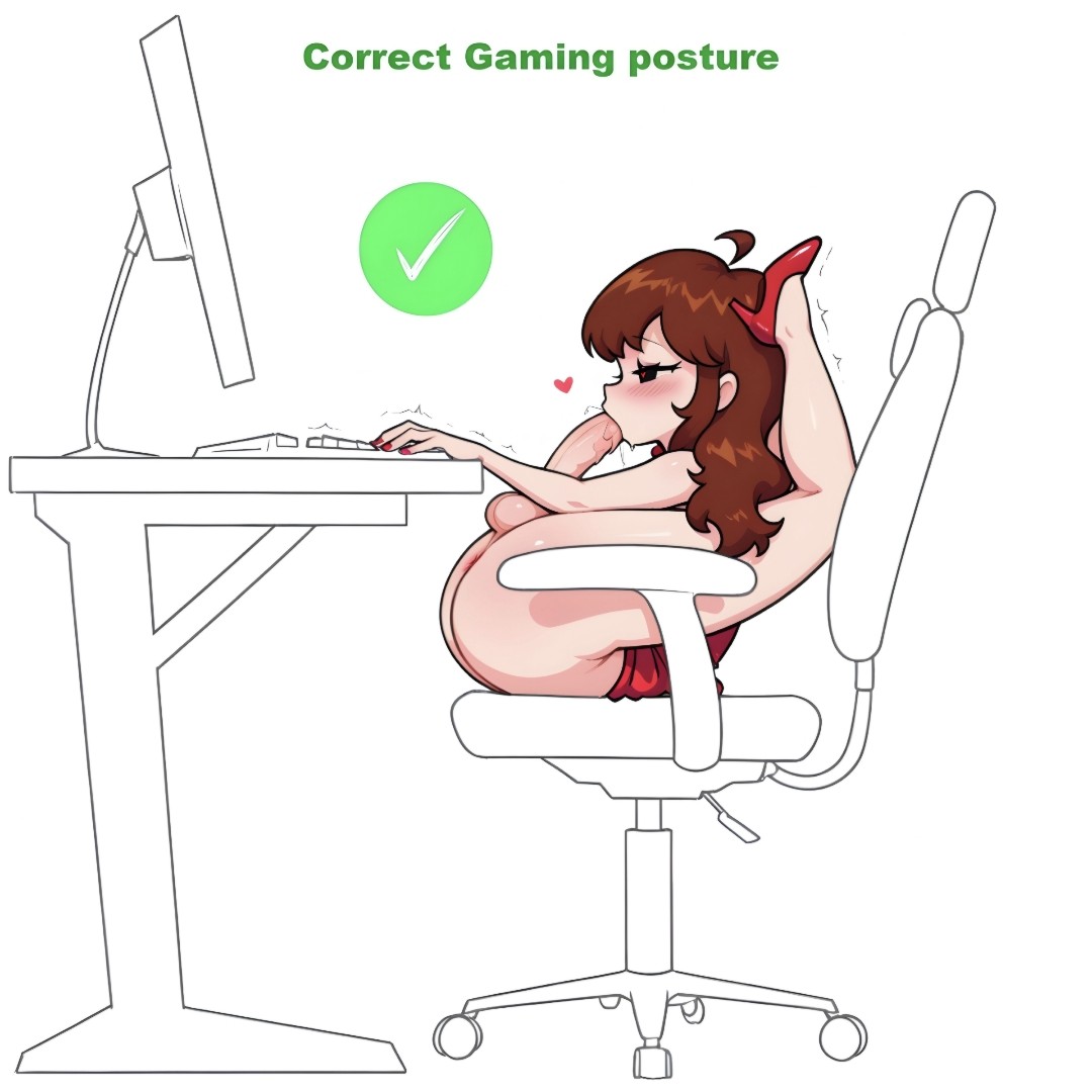 Correct Gaming Posture (Meme) Rule 34 Image