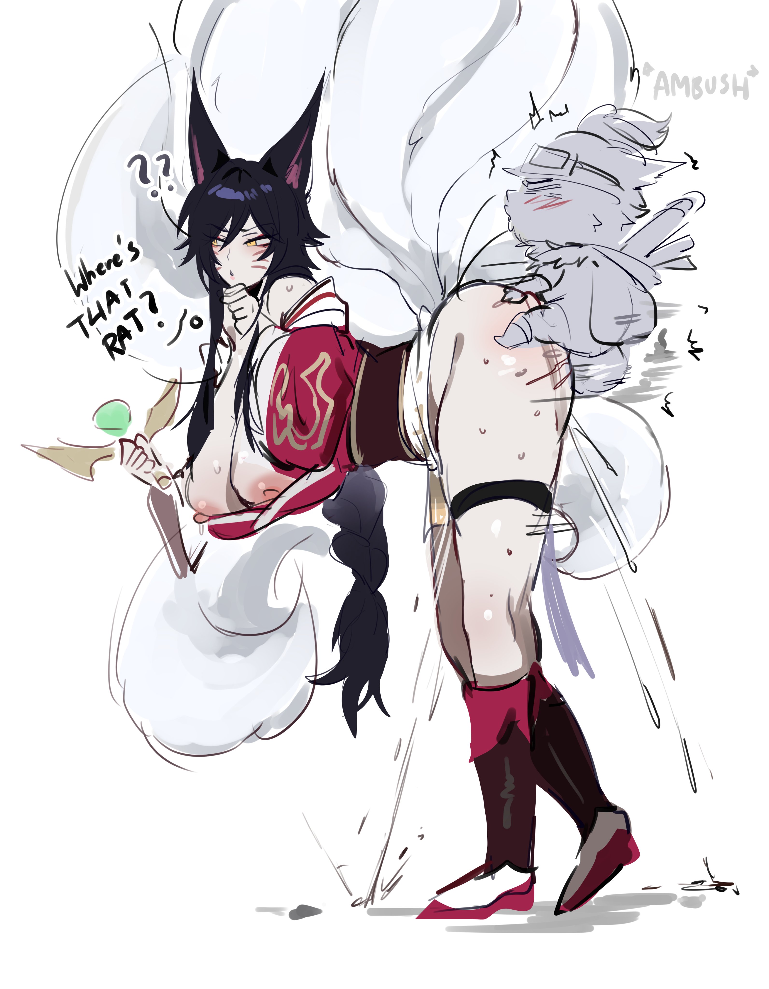 Ahri (League Of Legends) Rule 34 Image