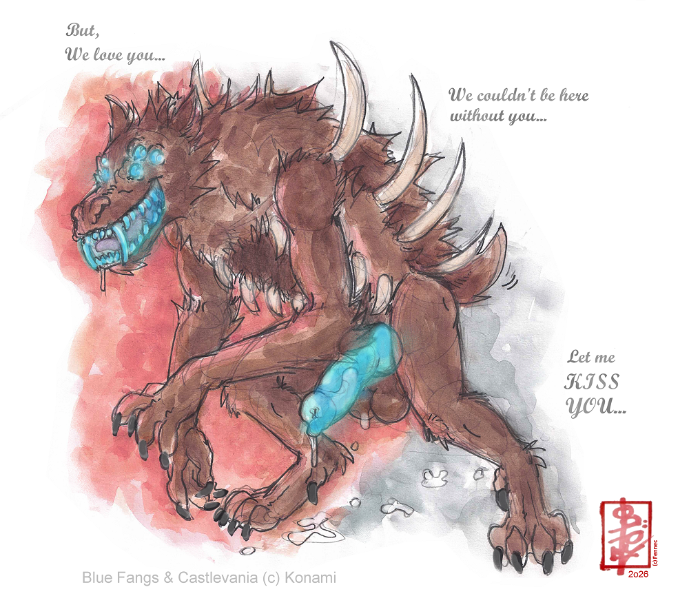 Blue Fangs (Castlevania) Rule 34 Image