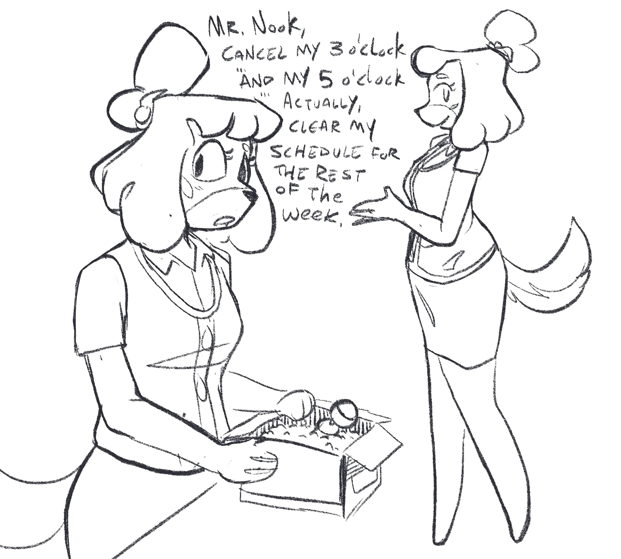 Isabelle (Animal Crossing) Rule 34 Image