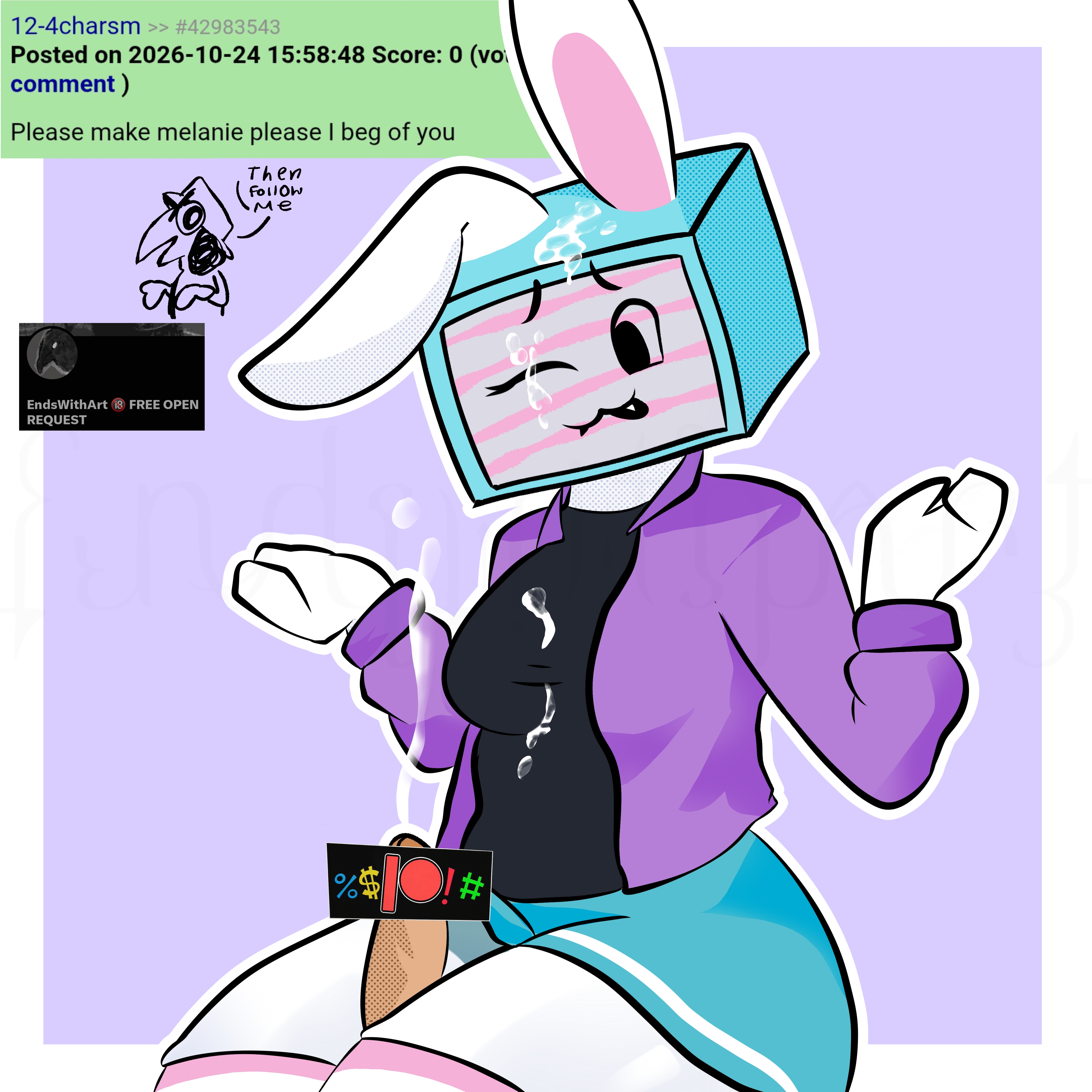 Melanie (Regretevator) Rule 34 Image