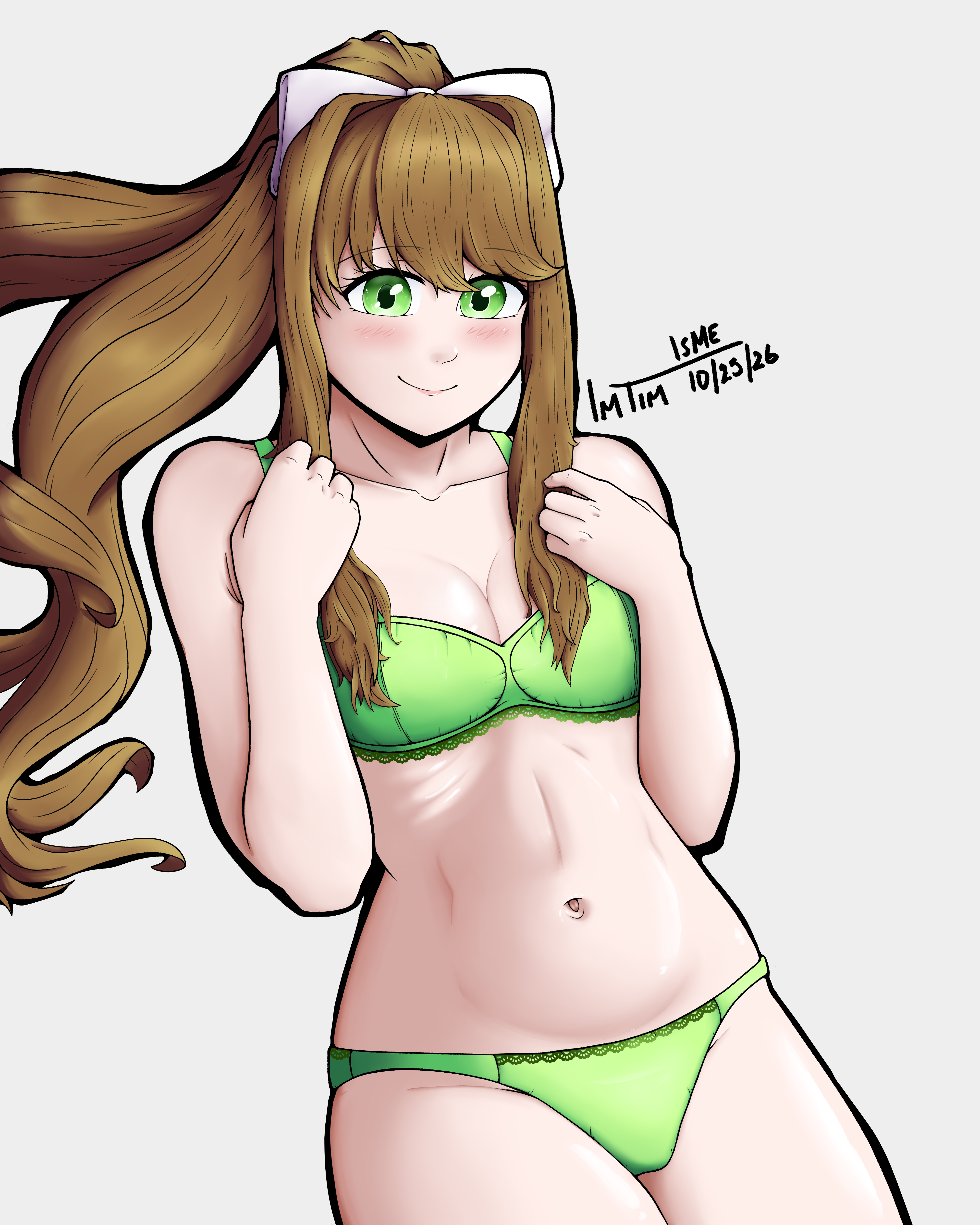 Monika (Doki Doki Literature Club) Rule 34 Image