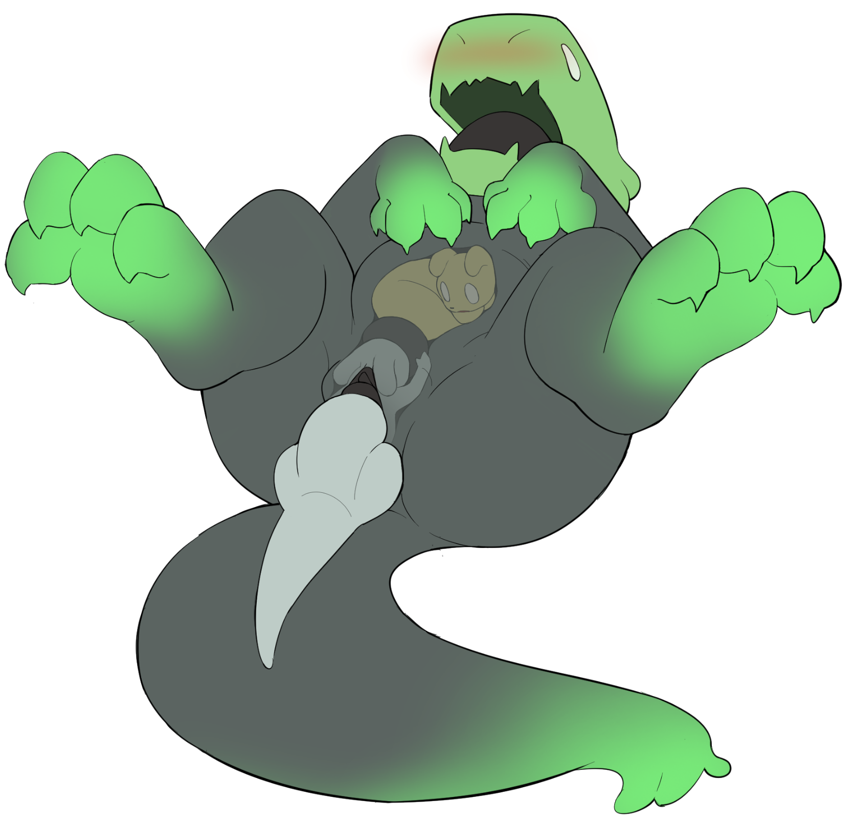 Green Lizard (Rain World) Rule 34 Image
