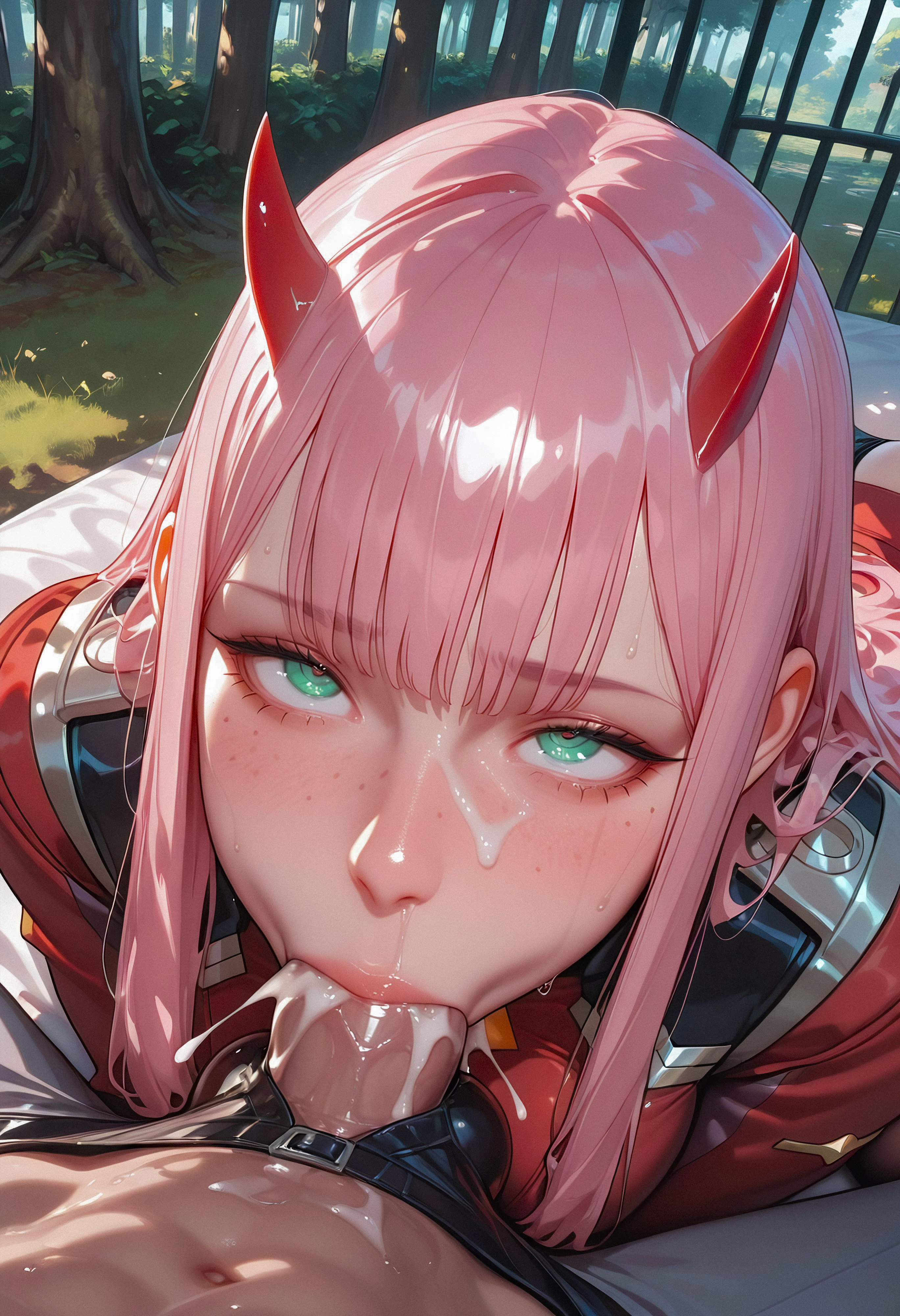 Zero Two (Darling In The Franxx) Rule 34 Image
